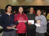 
A women doubles winners
